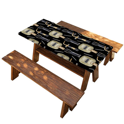 Welding Mask Pattern Print Picnic Table Cover