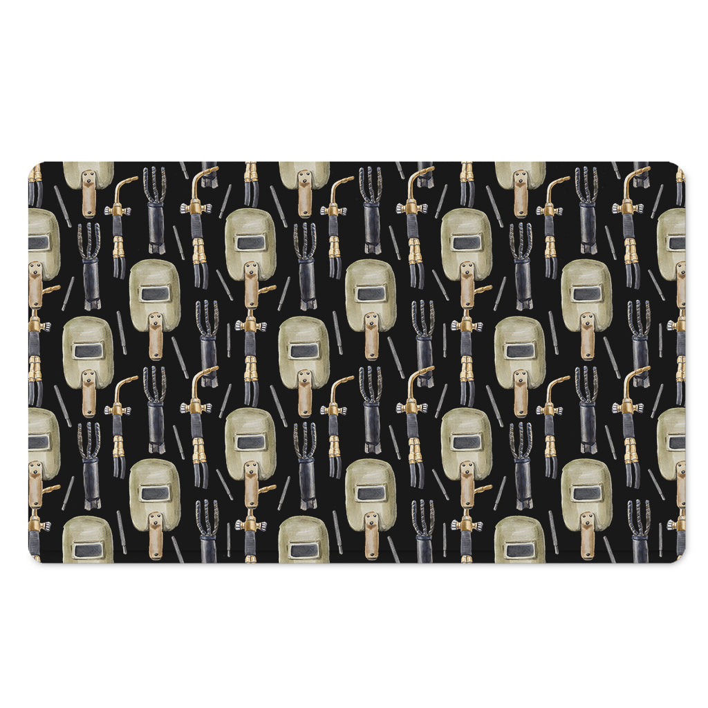 Welding Mask Pattern Print Polyester Doormat