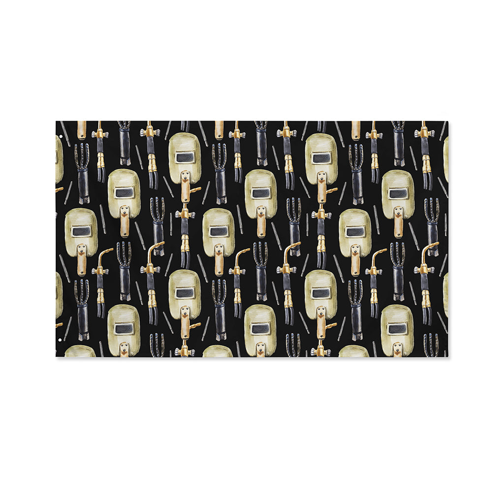 Welding Mask Pattern Print Polyester Flag