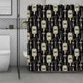 Welding Mask Pattern Print Polyester Shower Curtain
