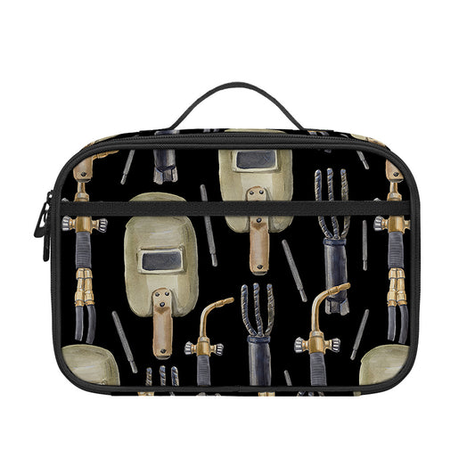 Welding Mask Pattern Print Portable Lunch Bag