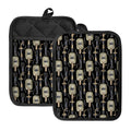 Welding Mask Pattern Print Pot Holders With Pocket