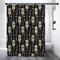 Welding Mask Pattern Print Premium Shower Curtain