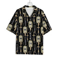 Welding Mask Pattern Print Rayon Hawaiian Shirt