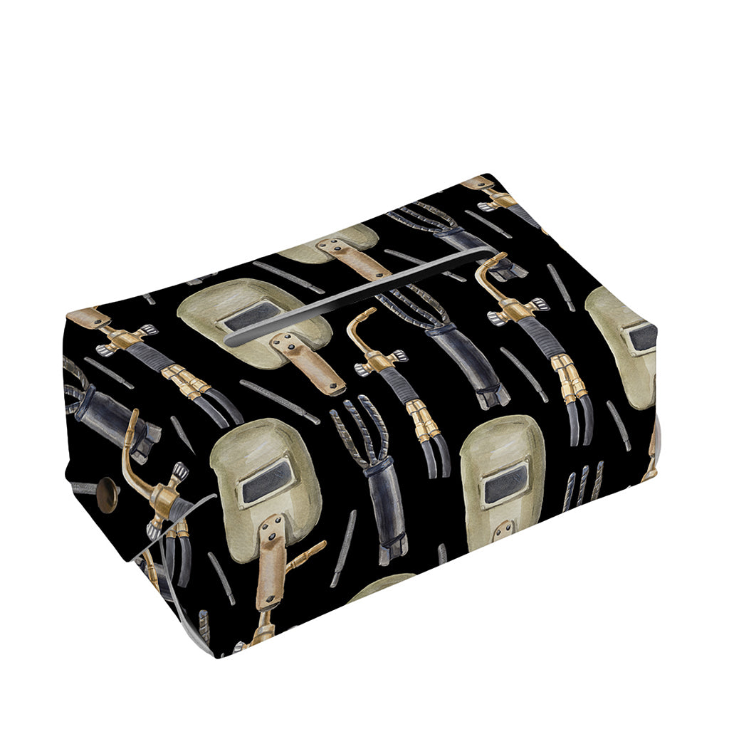 Welding Mask Pattern Print Rectangle Tissue Box Cover