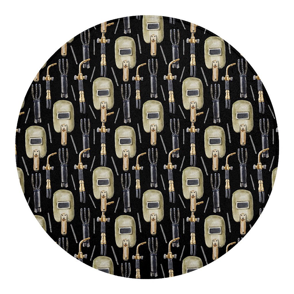 Welding Mask Pattern Print Round Blanket