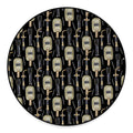 Welding Mask Pattern Print Round Floor Mat