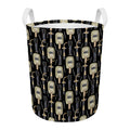 Welding Mask Pattern Print Round Laundry Basket