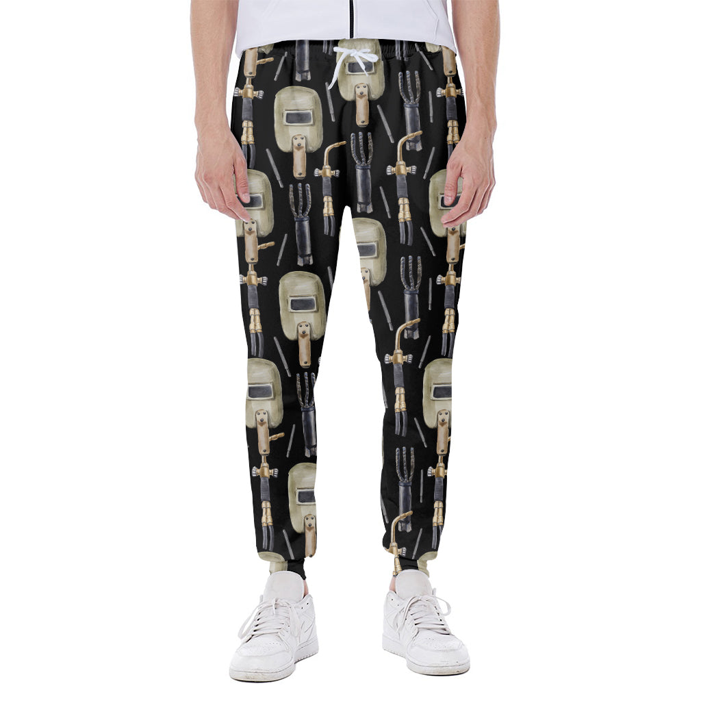 Welding Mask Pattern Print Scuba Joggers