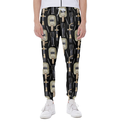 Welding Mask Pattern Print Scuba Joggers