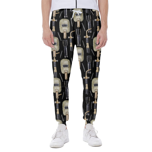 Welding Mask Pattern Print Scuba Joggers