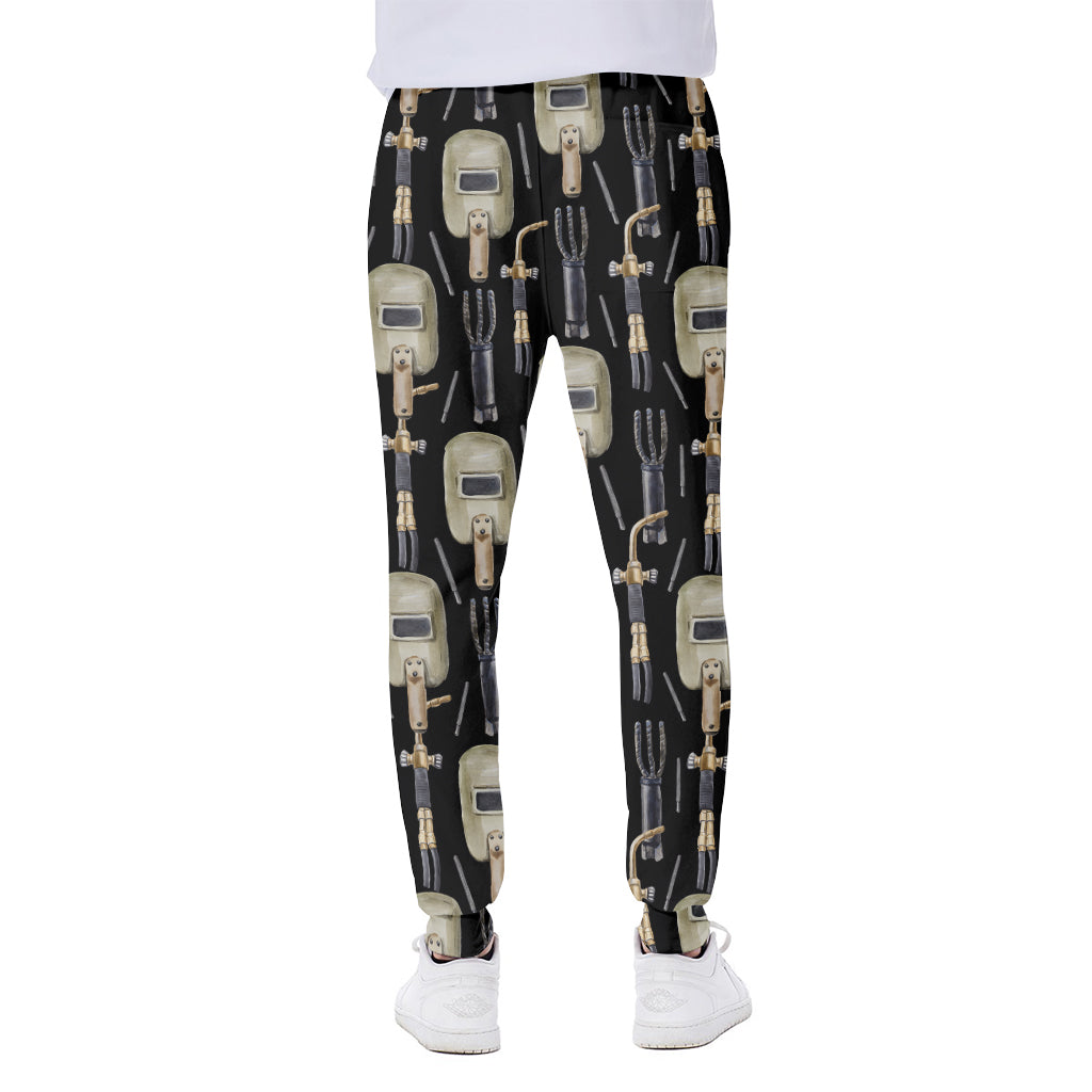 Welding Mask Pattern Print Scuba Joggers