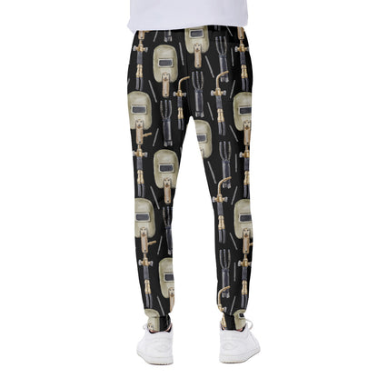 Welding Mask Pattern Print Scuba Joggers