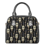 Welding Mask Pattern Print Shoulder Handbag