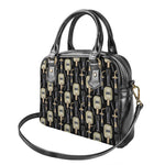 Welding Mask Pattern Print Shoulder Handbag