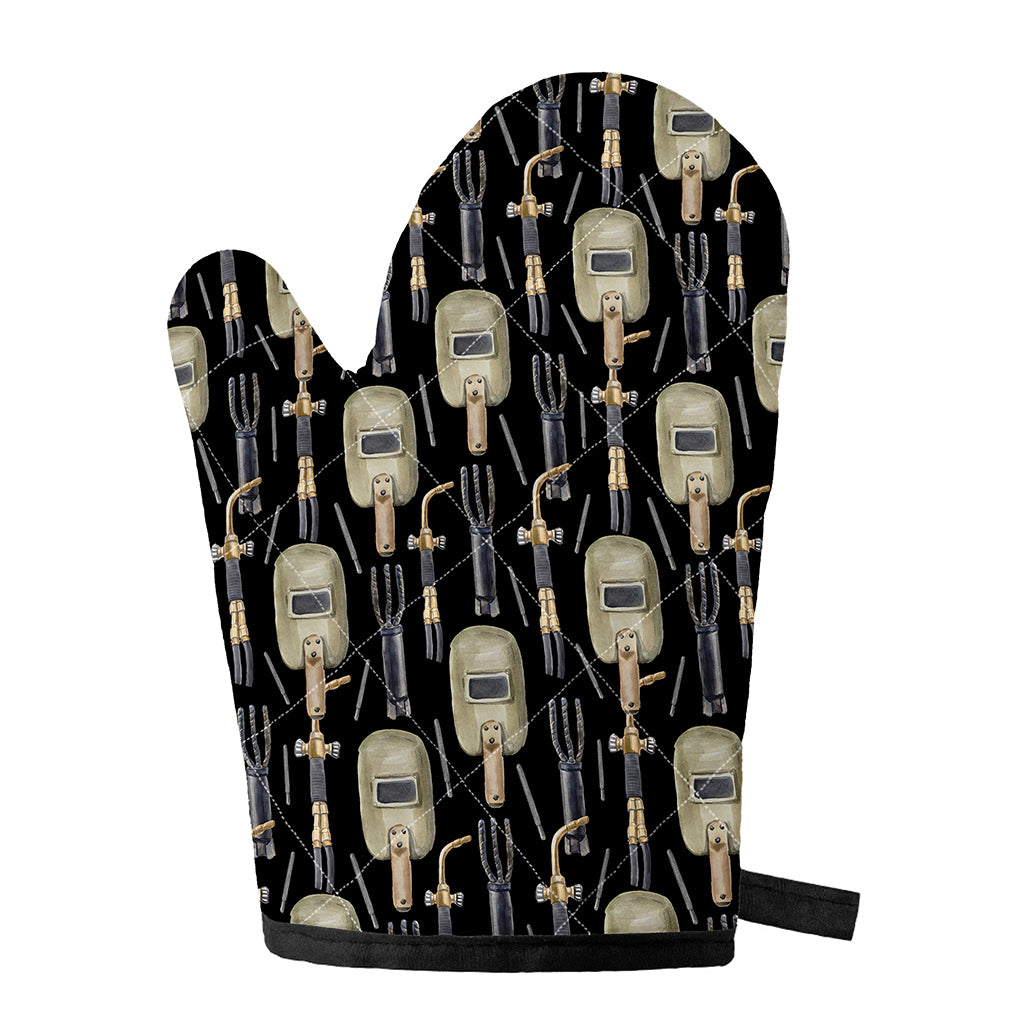 Welding Mask Pattern Print Single Oven Mitt