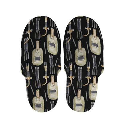 Welding Mask Pattern Print Slippers