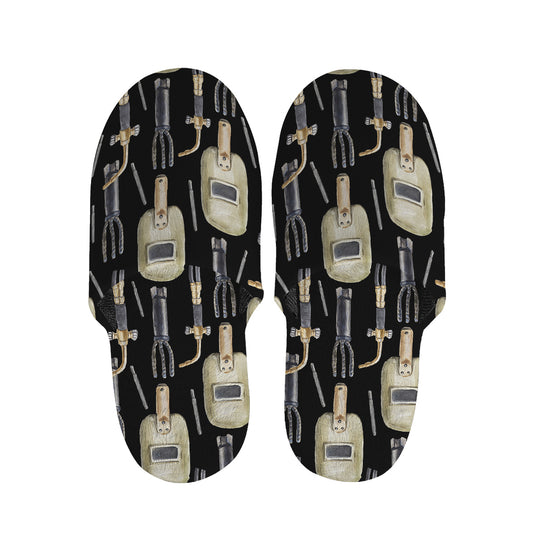 Welding Mask Pattern Print Slippers
