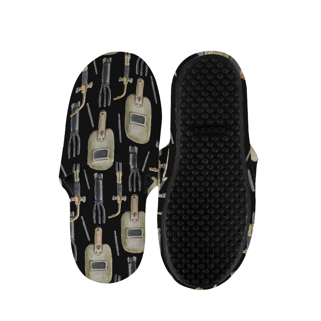 Welding Mask Pattern Print Slippers