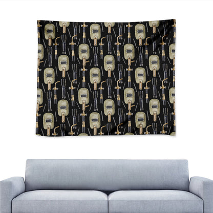 Welding Mask Pattern Print Tapestry