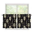 Welding Mask Pattern Print Tier Curtains