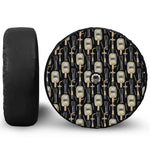 Welding Mask Pattern Print Tire Cover With Camera Hole