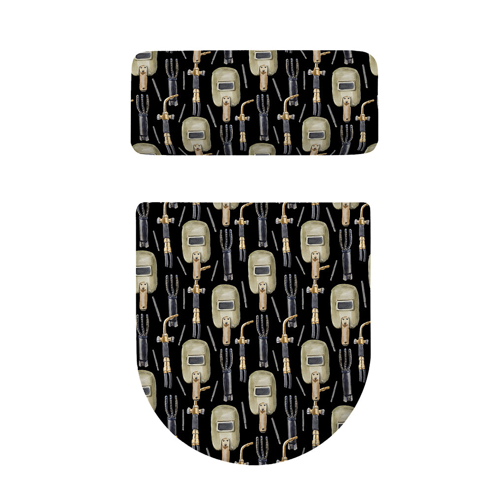 Welding Mask Pattern Print Toilet Lid And Tank Cover Set