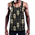Welding Mask Pattern Print Training Tank Top