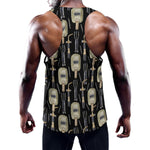 Welding Mask Pattern Print Training Tank Top