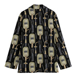 Welding Mask Pattern Print Women's Cotton Blazer
