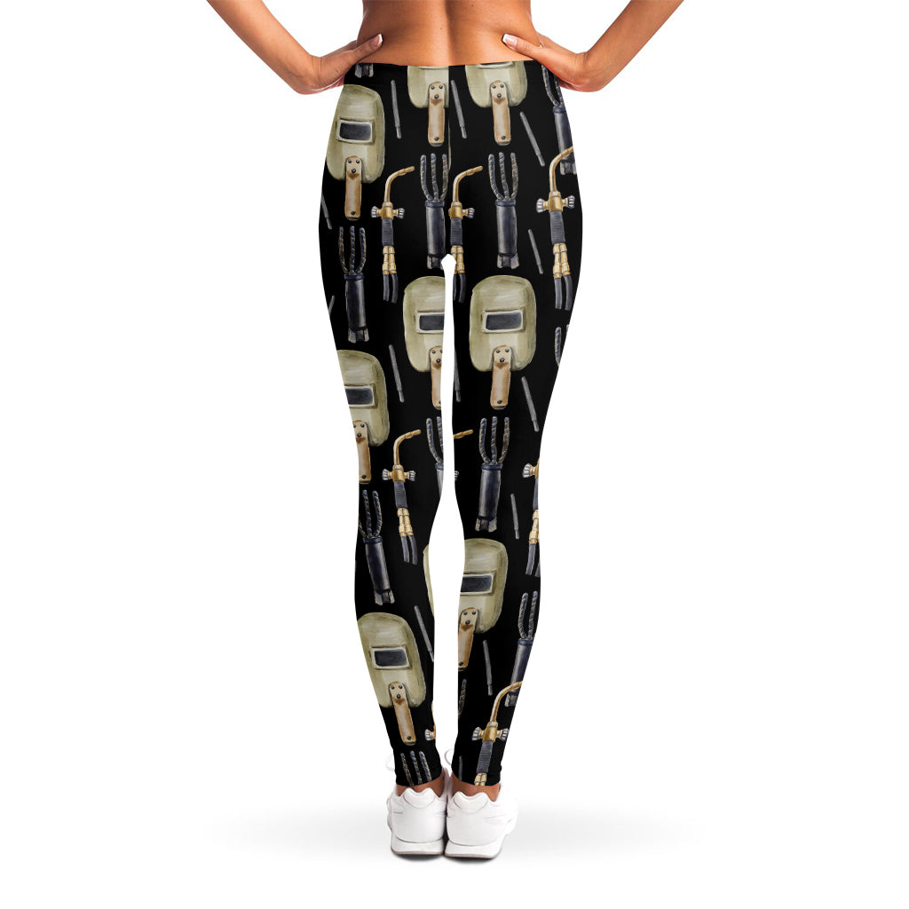 Welding Mask Pattern Print Women's Leggings