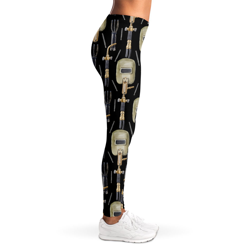 Welding Mask Pattern Print Women's Leggings