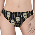 Welding Mask Pattern Print Women's Thong