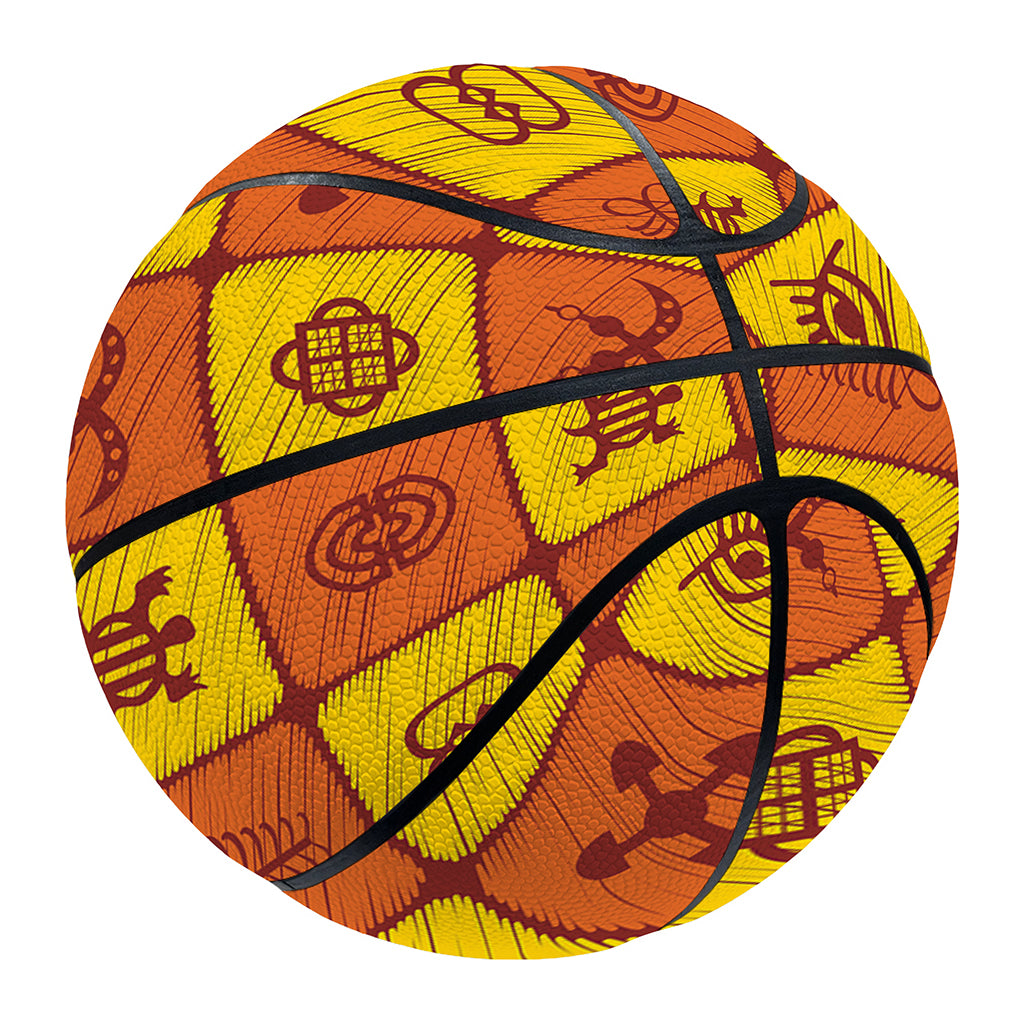 West Adinkra Symbols Pattern Print Basketball