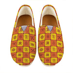 West Adinkra Symbols Pattern Print Casual Shoes