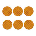 West Adinkra Symbols Pattern Print Coaster Set