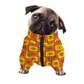 West Adinkra Symbols Pattern Print Dog Zip Up Jacket