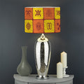 West Adinkra Symbols Pattern Print Drum Lamp Shade