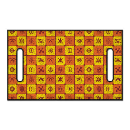 West Adinkra Symbols Pattern Print Golf Cart Seat Cover