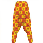 West Adinkra Symbols Pattern Print Hammer Pants