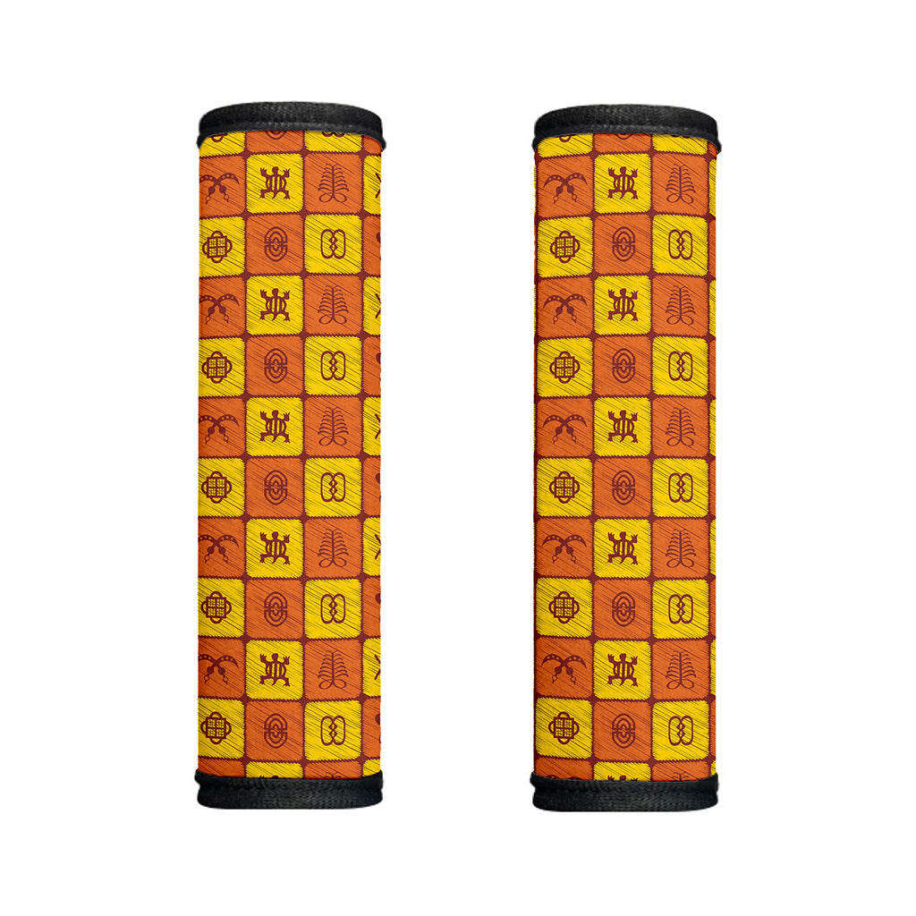 West Adinkra Symbols Pattern Print Handle Covers