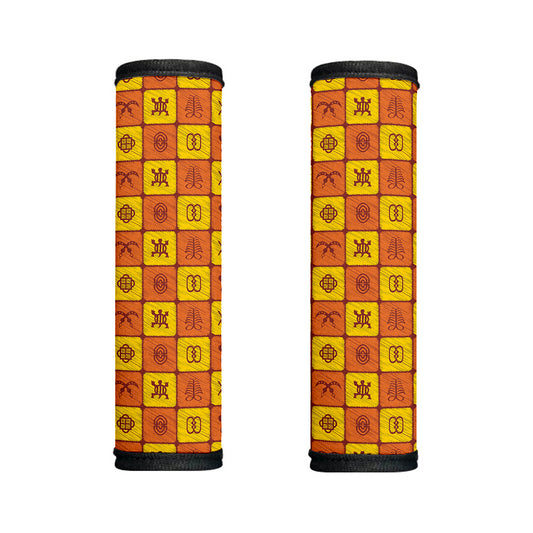 West Adinkra Symbols Pattern Print Handle Covers
