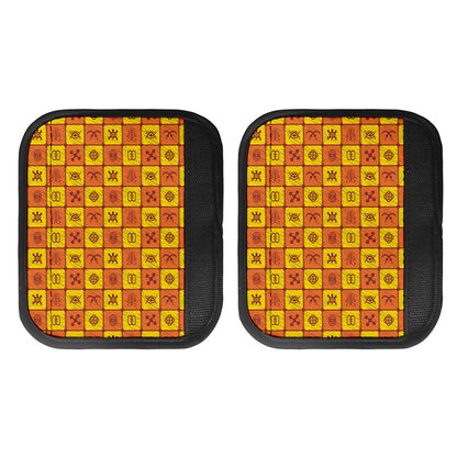 West Adinkra Symbols Pattern Print Handle Covers