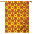 West Adinkra Symbols Pattern Print House Flag