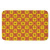 West Adinkra Symbols Pattern Print Indoor Door Mat