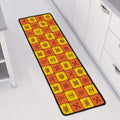 West Adinkra Symbols Pattern Print Long Kitchen Mat