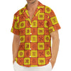 West Adinkra Symbols Pattern Print Men's Deep V-Neck Shirt