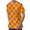 West Adinkra Symbols Pattern Print Men's Velvet T-Shirt