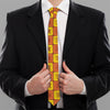 West Adinkra Symbols Pattern Print Necktie