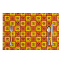 West Adinkra Symbols Pattern Print Placemat
